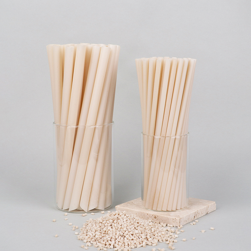 PLA Bamboo Powder Straw (Light Yellow)
