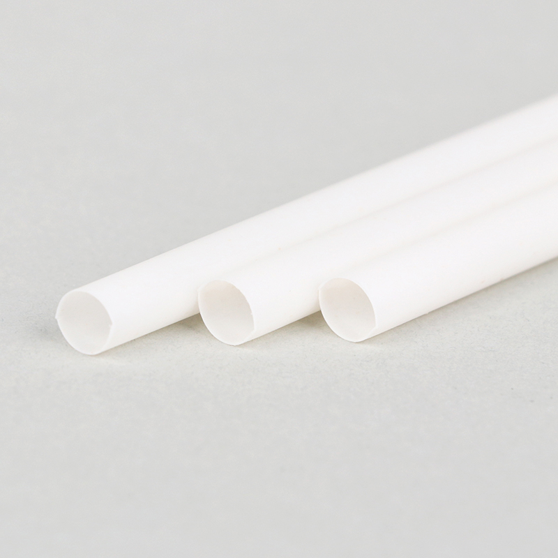 PLA Bamboo Powder Straw (White Color)