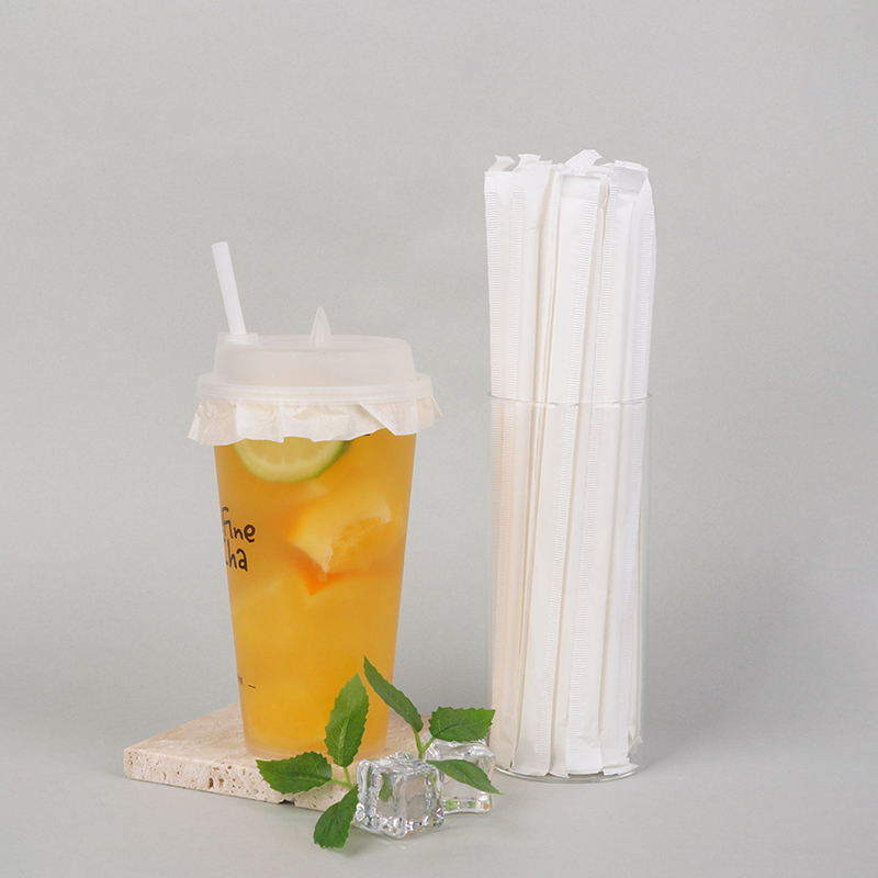 PLA Hot Drinking White Straw