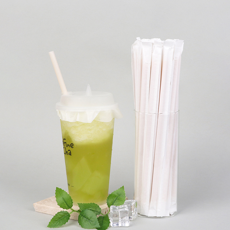 PLA Bamboo Powder Straw (Light Yellow)