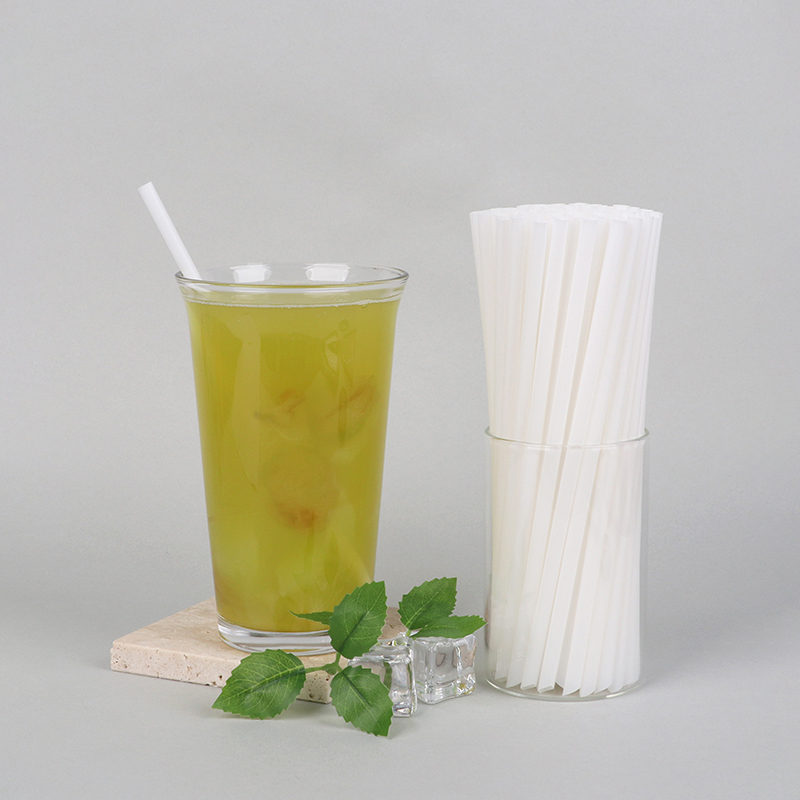 PLA Cold Drinking White Straw